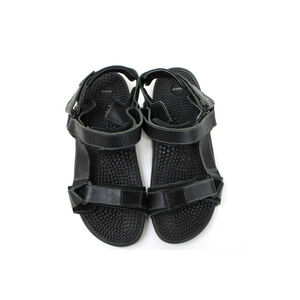 Kenkoh Balance Massage Reflexology Black Sandals Men's US 11 EUR 42 28cm # 3617